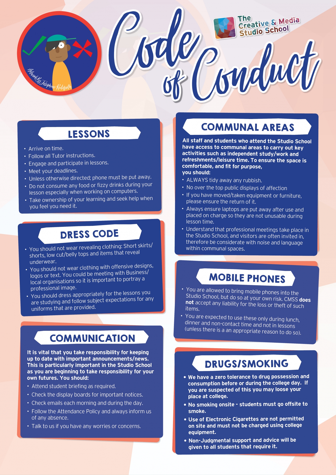 Creative and Media Studio School - Code of Conduct